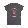 I'm So Excited I Can't Control My Shelf Party Book Women's Soft Tee