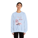 Book Nerd Pink Anime Girl Unisex Heavy Blend™ Crewneck Sweatshirt