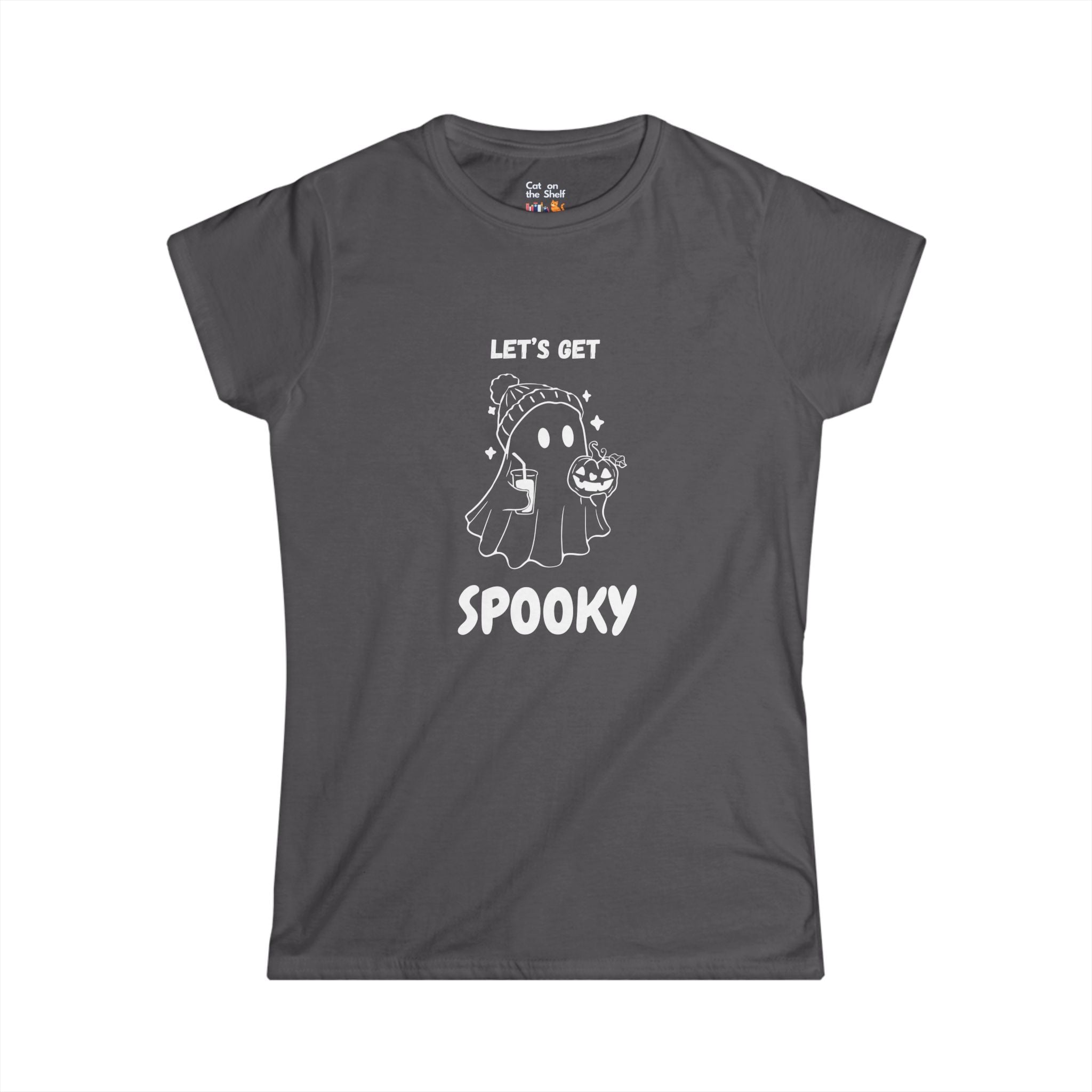 Let's Get Spooky Halloween Ghost Women's Soft Tee