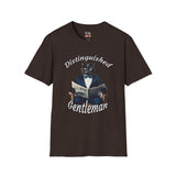 Distinguished Gentleman Cat With Bowtie Unisex Softstyle T-Shirt