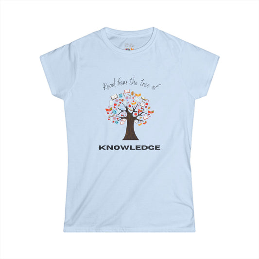 Read From the Tree of Knowledge Ghost Women's Soft Tee