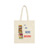 Just One More Book! Stack of Books Canvas Tote Bag