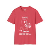 I Love Books Halloween Ghost Unisex Softstyle T-Shirt