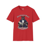 Distinguished Gentleman Cat With Bowtie Unisex Softstyle T-Shirt