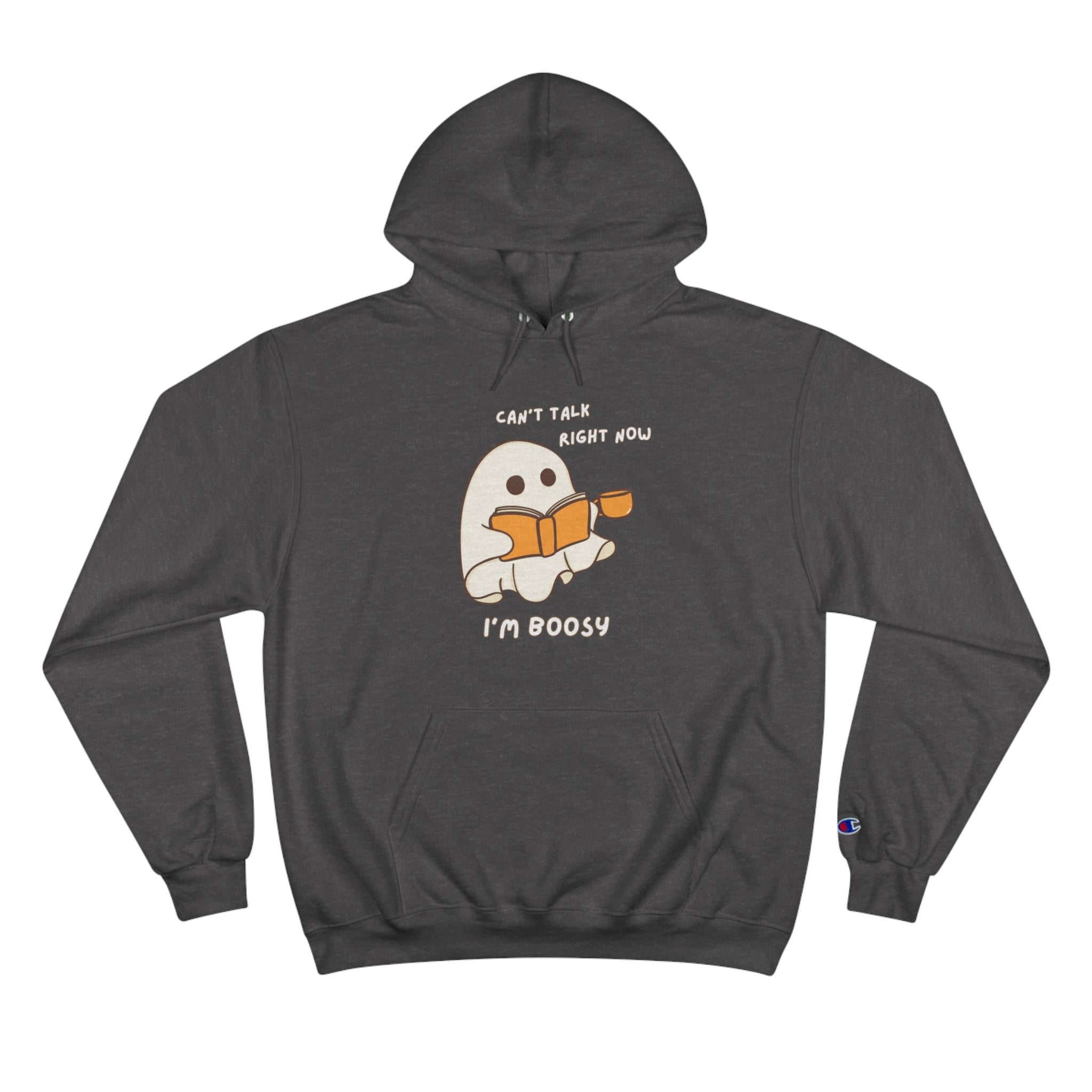 Can't Talk I'm Busy Cute Halloween Ghost Champion Hoodie