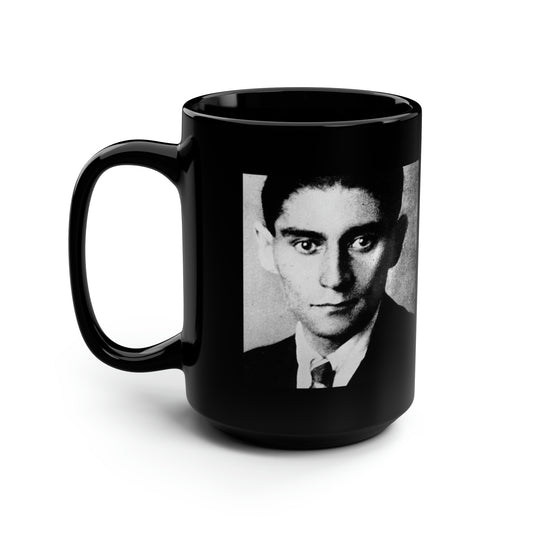 Franz Kafka "Writing is utter solitude..." Quote 15oz Coffee Mug