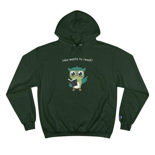 Who Hoo Wants to Read? Owl with Book Champion Hoodie