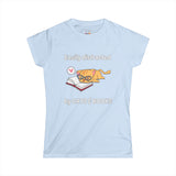 Easily Distracted By Cats & Books Women's Soft Tee