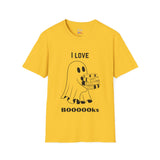 I Love Books Halloween Ghost Unisex Softstyle T-Shirt