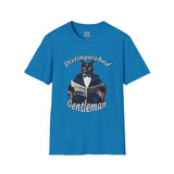 Distinguished Gentleman Cat With Bowtie Unisex Softstyle T-Shirt