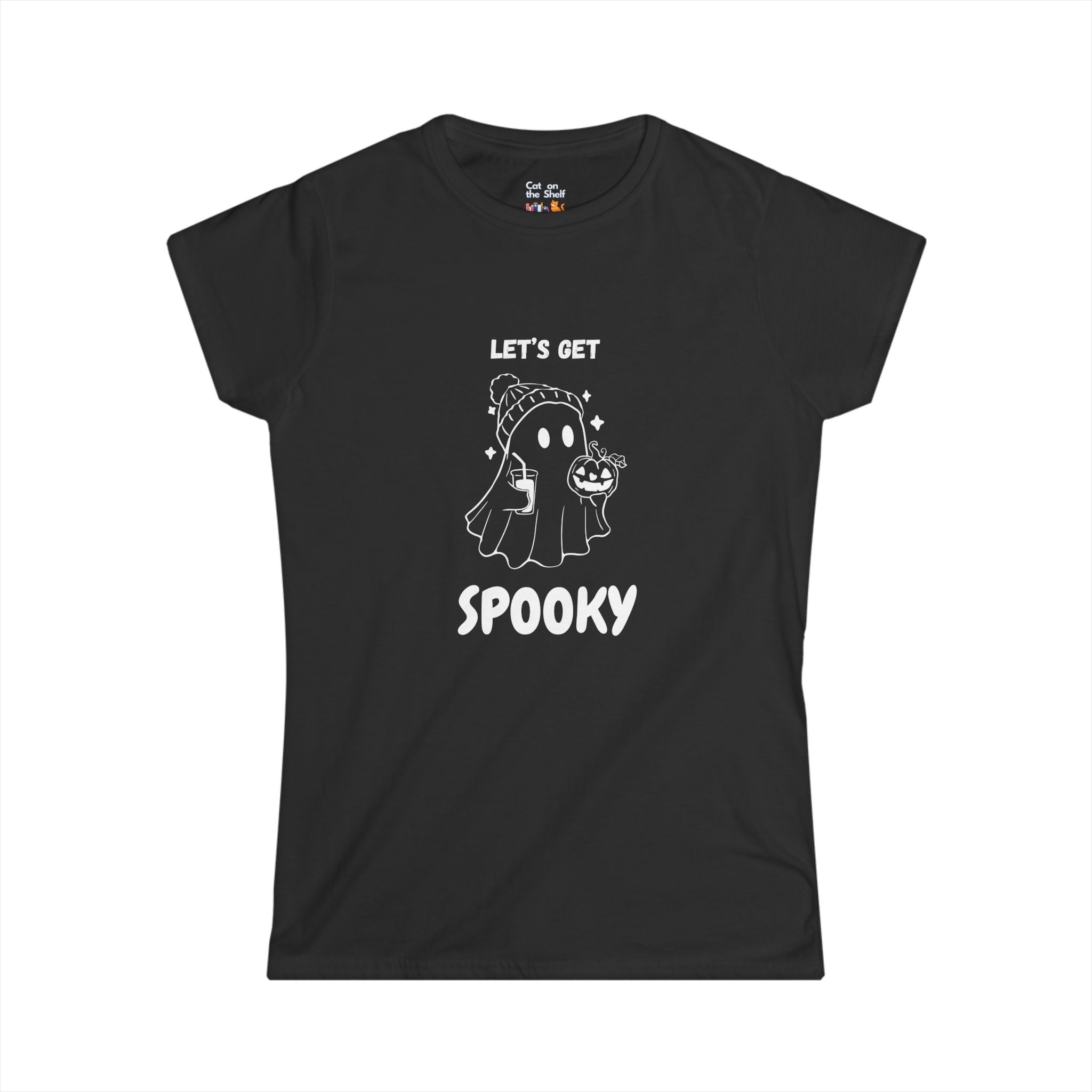 Let's Get Spooky Halloween Ghost Women's Soft Tee