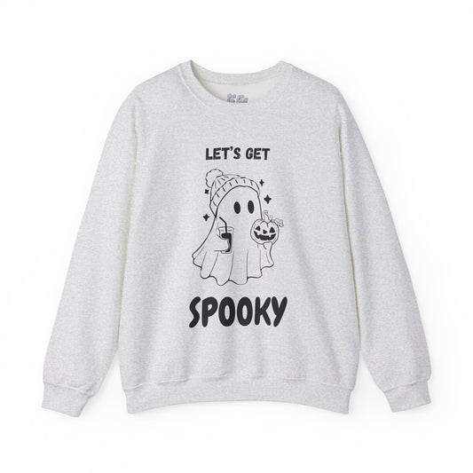 Let's Get Spooky Halloween Ghost Unisex Heavy Blend™ Crewneck Sweatshirt