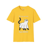 Give Me A Treat Right Meow Halloween Cat Unisex Softstyle T-Shirt