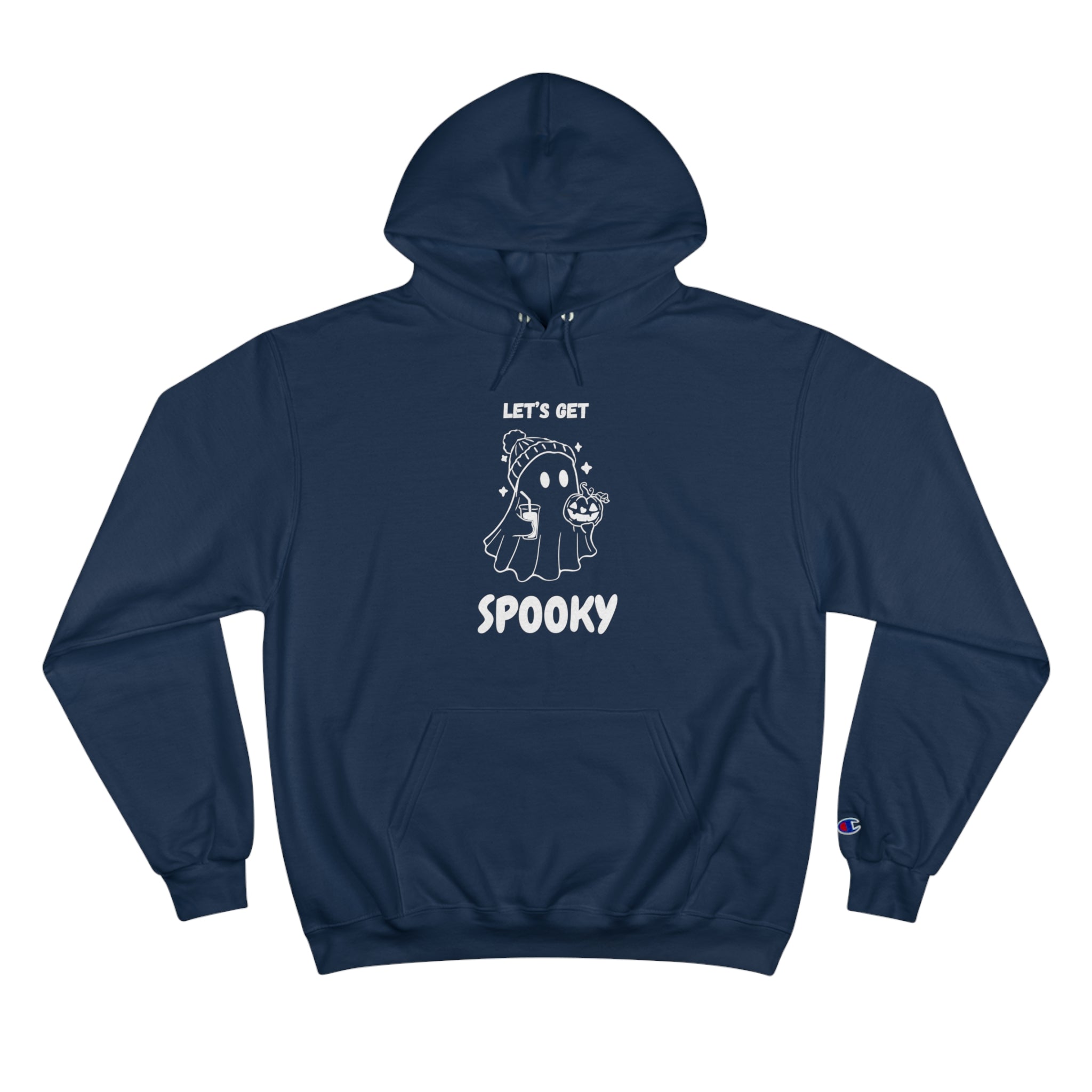 Let's Get Spooky Halloween Ghost Champion Hoodie