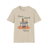 Home Sweet Home Cats & Books Unisex Softstyle T-Shirt